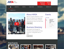 Tablet Screenshot of amsa.com.au